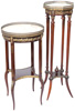 A Pair of Antique French Plant Stands with Marble Tops - Belle Epoque - Back to List of Antique Furniture