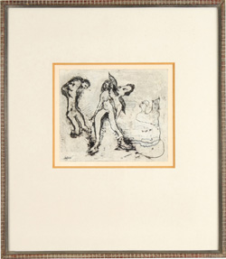 Osias Hofstatter Drawings and Prints - The Joy of Life - אוזיאש הופשטטר רישומים והדפסים - שמחת חיים