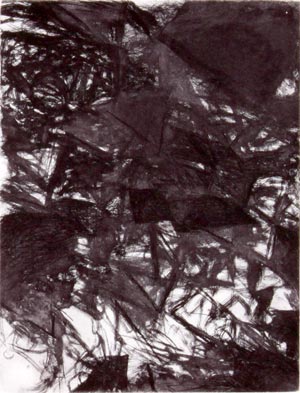 Avigdor Arikha - 6 Colored aquatint etchings for Samuel Beckett - etching No 2 - איורים לסמואל בקט - אביגדור אריכא - Click to Zoom