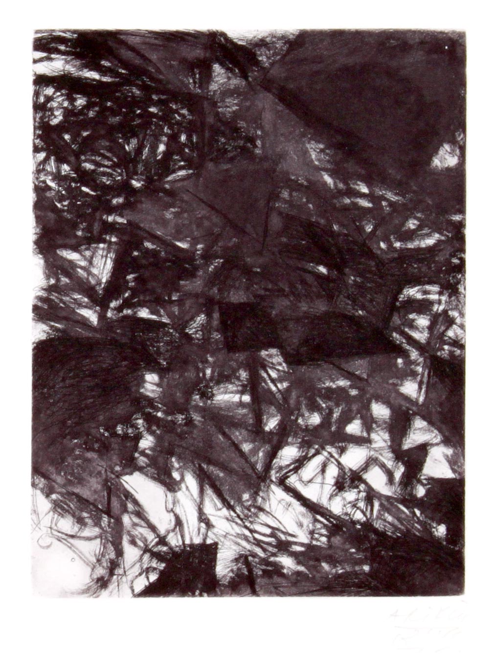 Avigdor Arikah - L'issue - Original Engraving for Samuel Beckett - Number 2 - אביגדור אריכא - הדפס לסמואל בקט - Back To List of Art Books