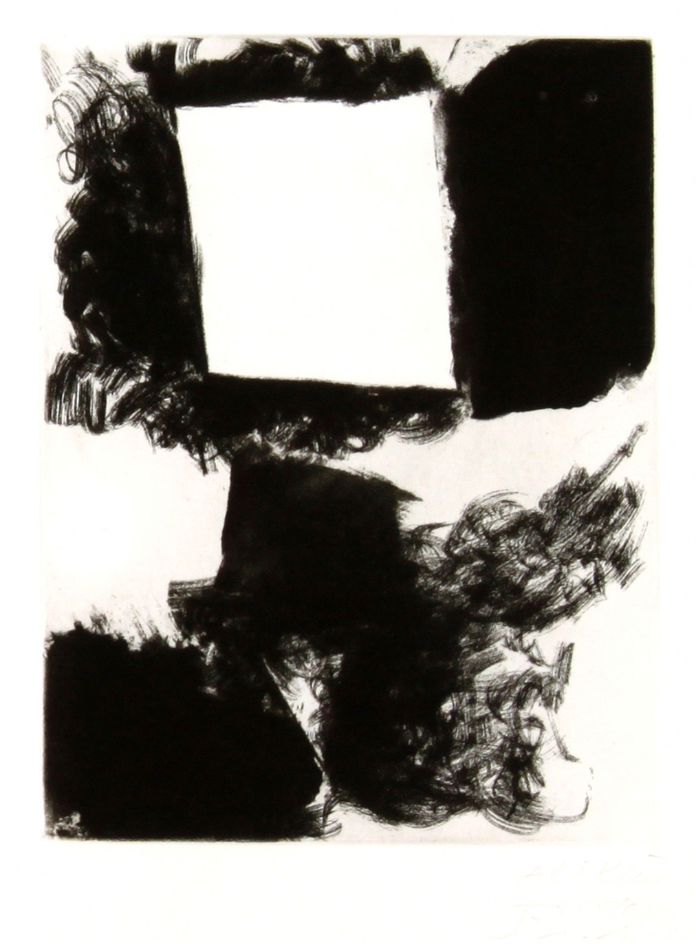 Avigdor Arikah - L'issue - Original Engraving for Samuel Beckett - Number 4 - אביגדור אריכא - הדפס לסמואל בקט - Back To List of Art Books