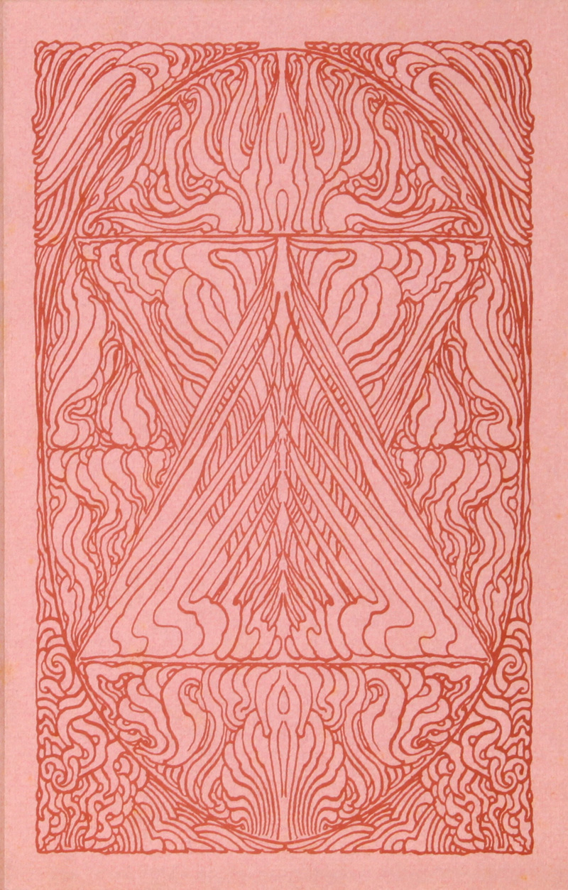 Ernst Fuchs: ornamented Jugendstil pattern on the book's slipcase -  Die Symbolik des Traumes - ארנסט פוקס - הדפס - Back To List of Art Books