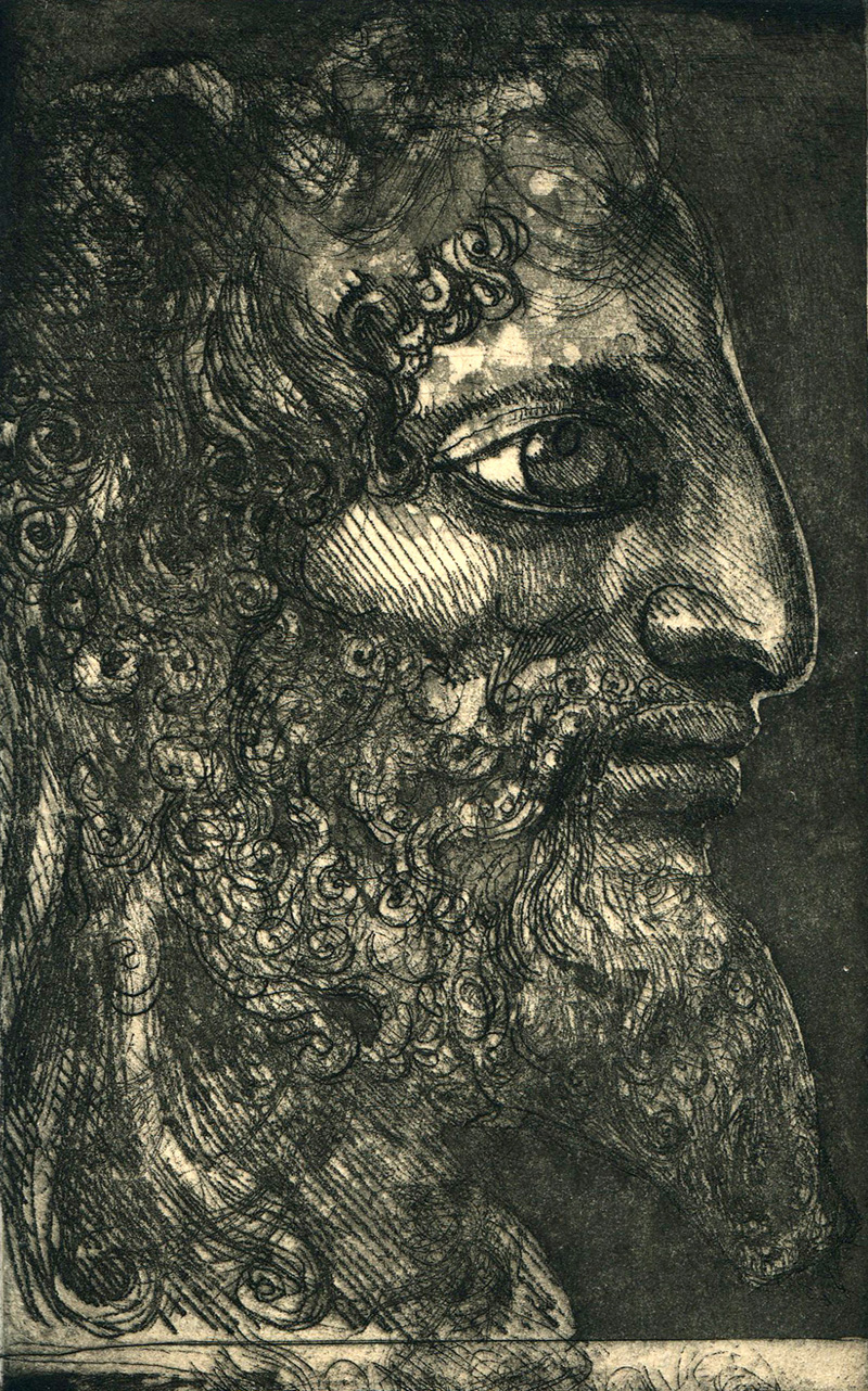 Ernst Fuchs: Navi - Prophet - ארנסט פוקס - הדפס - Back To List of Art Books