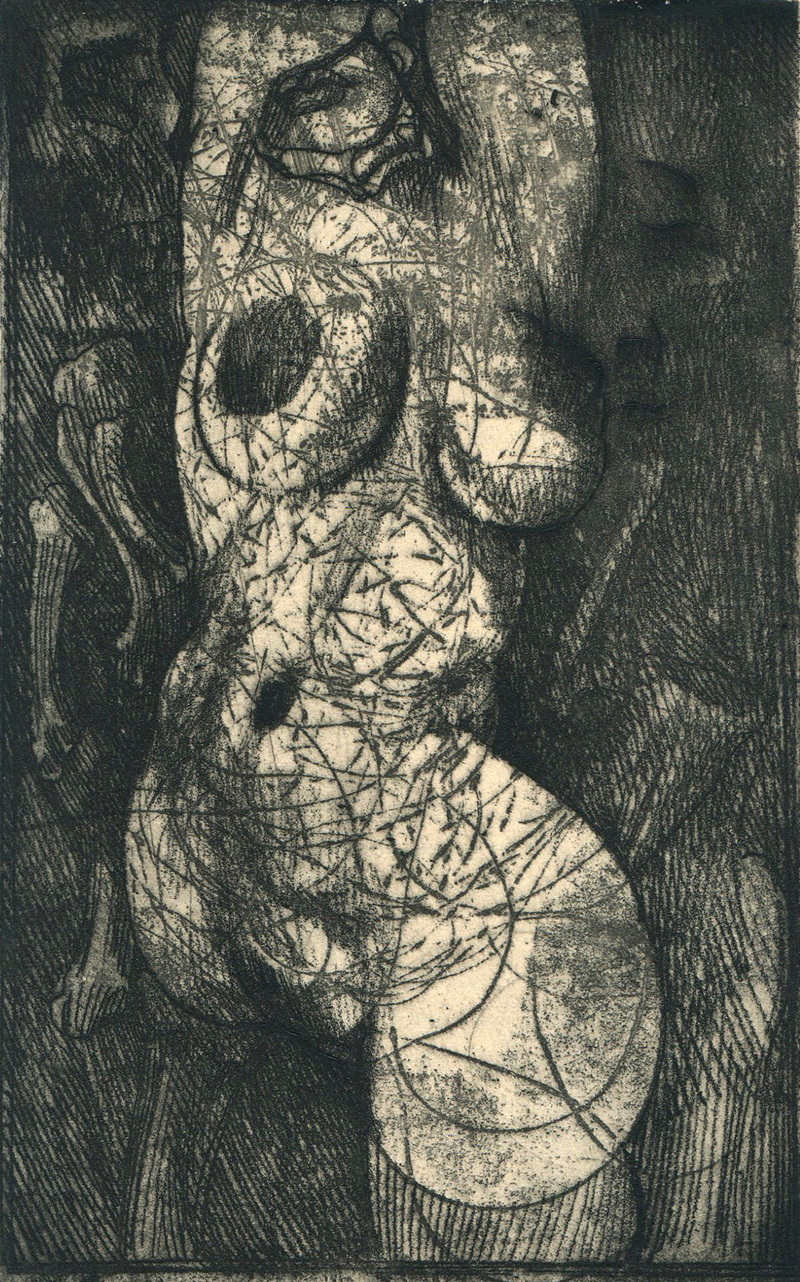 Ernst Fuchs: Hochzeit des Todes - Deadly Vows - ארנסט פוקס - הדפס - Back To List of Art Books