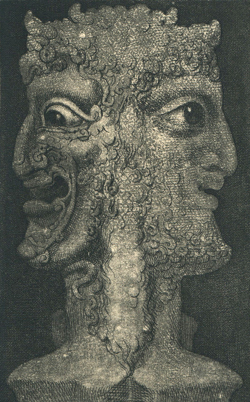 Ernst Fuchs: Janus - ארנסט פוקס - הדפס - Back To List of Art Books