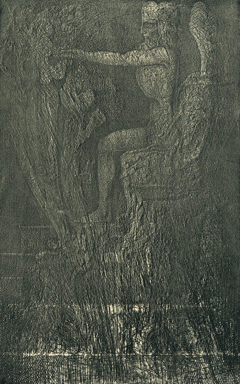 Ernst Fuchs: Der Gipfel - the Summit - ארנסט פוקס - הדפס - Back To List of Art Books