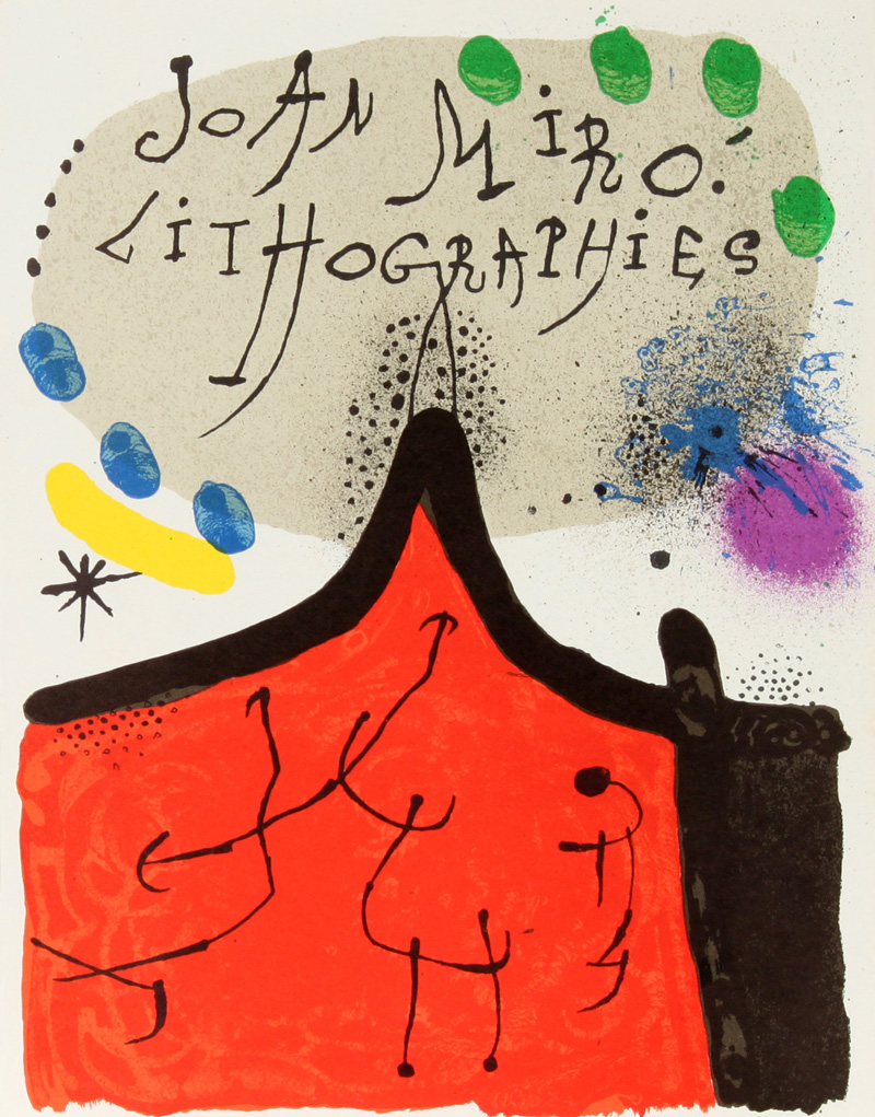 Joan Miro Lithographs Volume I - Michel Leiris & Fernand Mourlot - catalogue raisonne with 11 original lithographs - חואן מירו - ליתוגרפיות