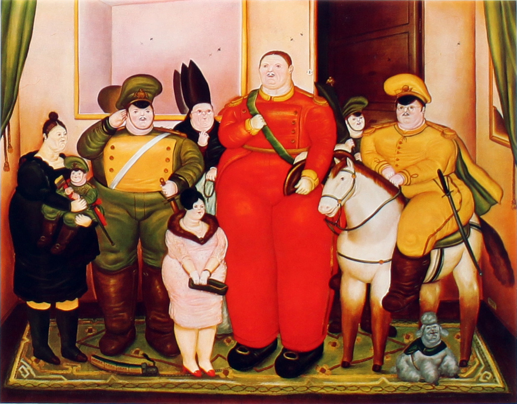 Fernando Botero - A Family Picture - פרננדו בוטרו - Back To List of Art Books