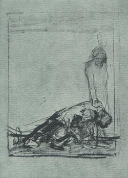 Kathe Kollwitz - The Plow Puller - קתה קולביץ - Click to Zoom