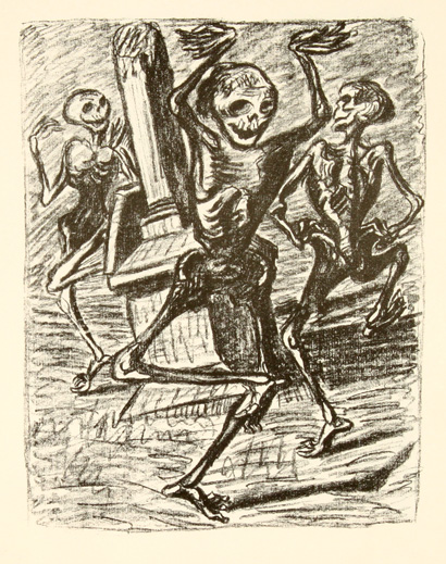 Der Totentanz 2 - Goethe, Gedichte - Ernst Barlach - 1923/24 - The Dance of Death - Click to Zoom