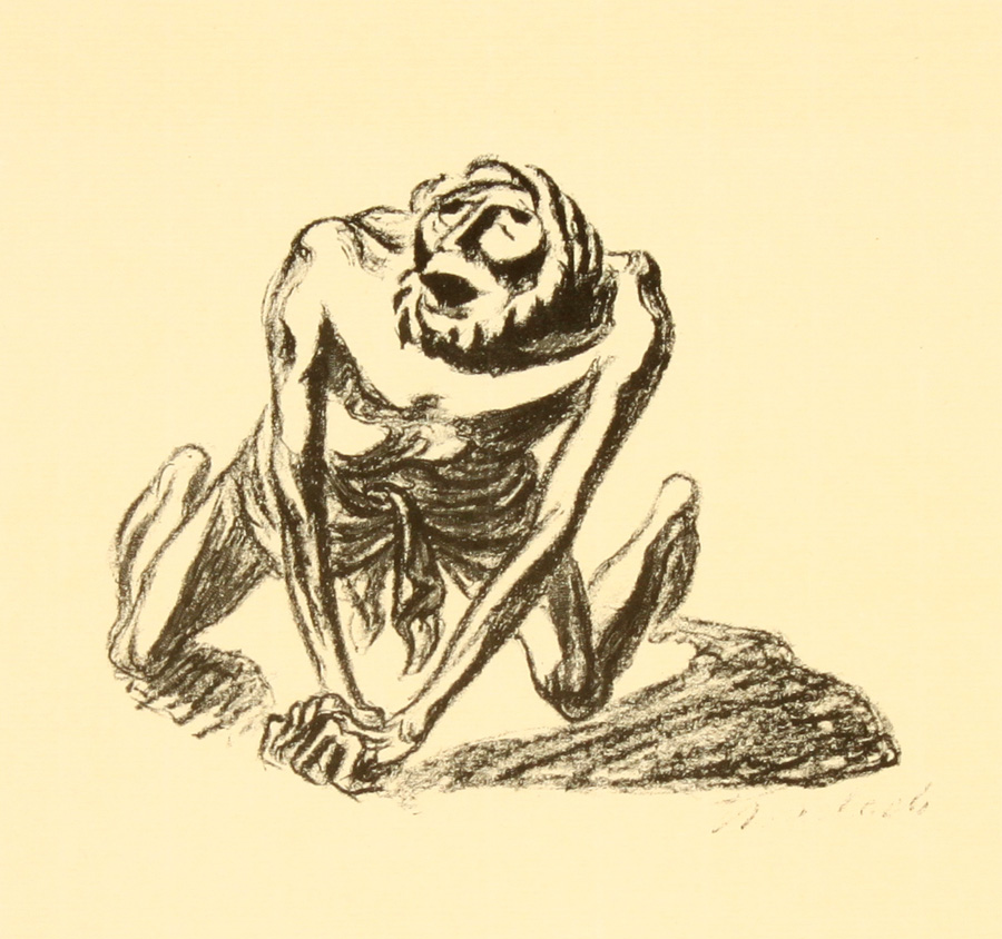 Ernst Barlach: Des Paria Gebet - ארנסט ברלך - Goethe Gedichte Mit Steinzeichnungen - Back To List of Art Books