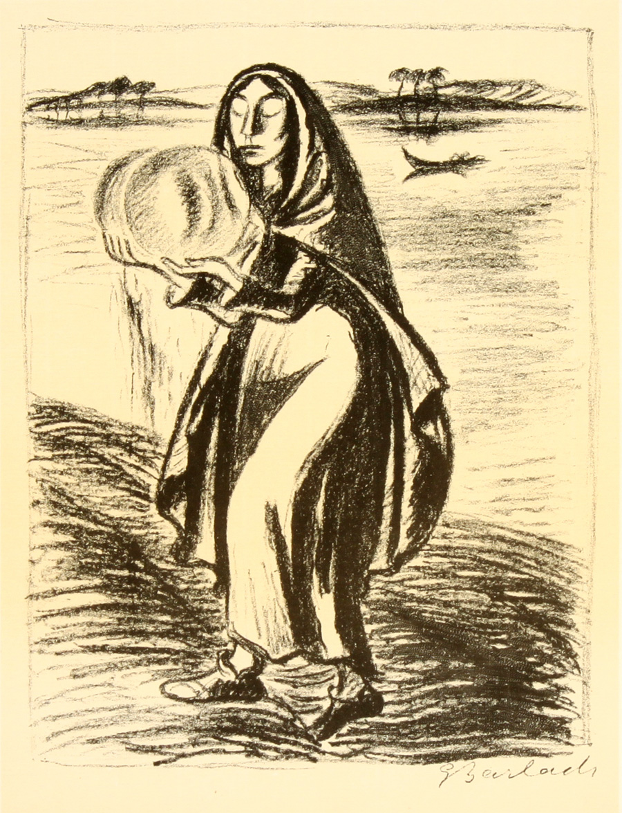Ernst Barlach: Legende 1 - ארנסט ברלך - Goethe Gedichte Mit Steinzeichnungen - Back To List of Art Books