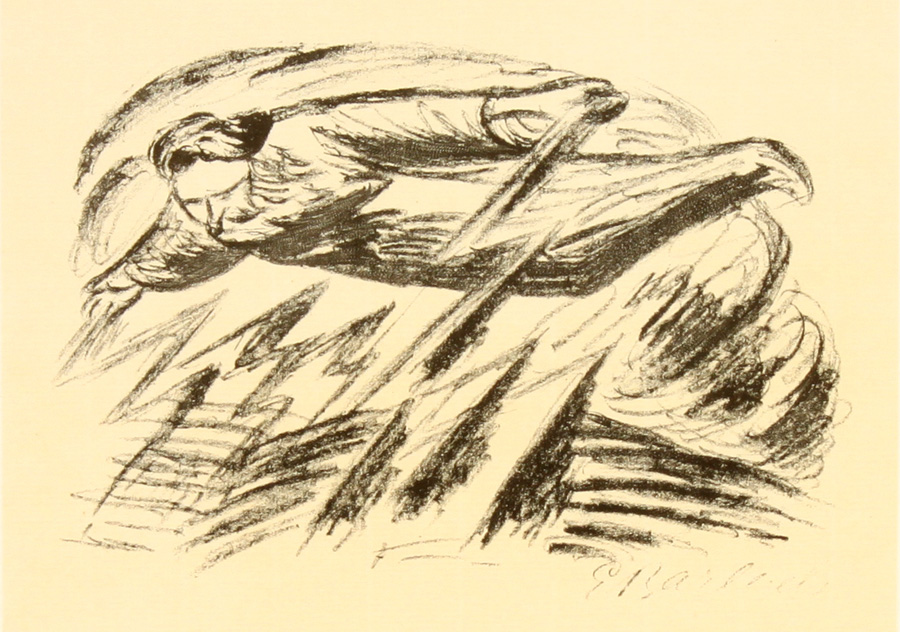 Ernst Barlach: Grenzen der Menschheit - ארנסט ברלך - Goethe Gedichte Mit Steinzeichnungen - Back To List of Art Books
