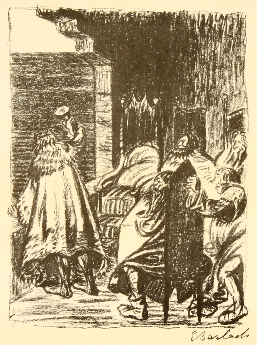 Ernst Barlach: Der Konig in Thule 2 - ארנסט ברלך - Goethe Gedichte Mit Steinzeichnungen - Back To List of Art Books