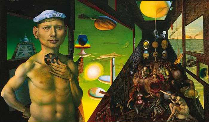 Rudolf Hausner by Wieland Schmied - רודולף האוזנר - The Ark of Odysseus