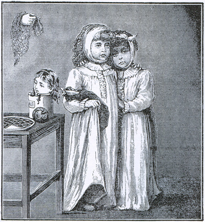 Max Ernst - Das Karmelienmadchen Ein Traum - Marceline-Marie - A Little Girl Dreams of Taking the Veil - מקס ארנסט - Click to Zoom