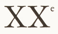 The logo of the XXe Siecle art magazine by Gualtieri di San Lazzaro - Paris