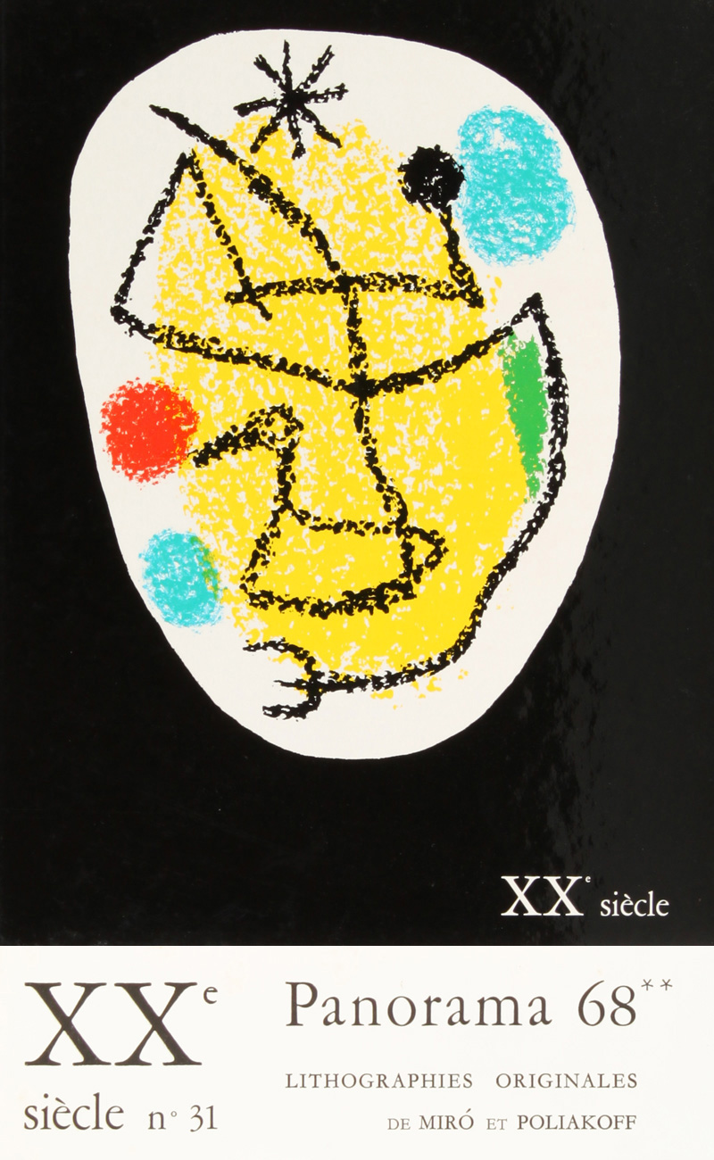 XXe Siecle Panorama 1968 No 31: Joan Miro - Serge Poliakoff - Original Lithographs - חואן מירו - סרג' פוליאקוב - ליטוגרפיות - Back to Art Books