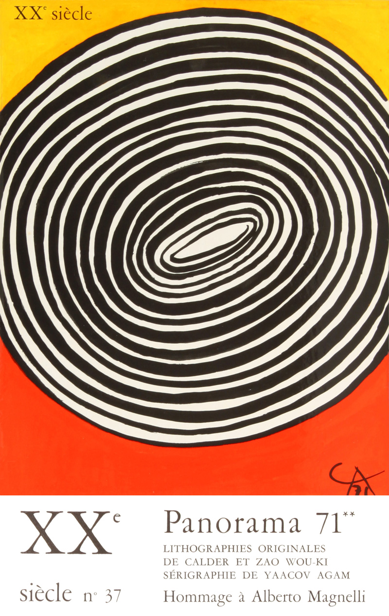 XXe Siecle Panorama 1971 No 37: Original Lithographs - Alexander Calder - Zao Wou-Ki - Yaacov Agam - אלכסנדר קלדר - זאו וו קי - יעקב אגם - ליטוגרפיות