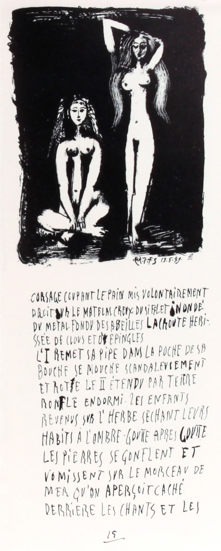 Picasso Lithographs by Fernand Mourlot - Poems and Lithographs - פאבלו פיקאסו - שירים וליתוגרפיות