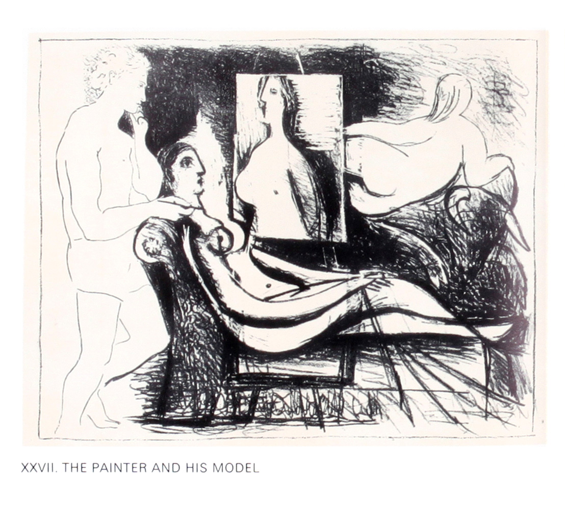 Picasso Lithographs by Fernand Mourlot - The Painter And His Model - הליתוגרפיות של פיקאסו