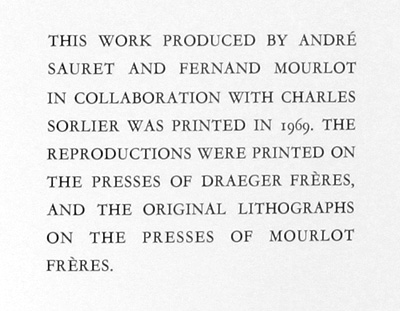 The Lithographs of Chagall - produced by Andre Sauret and Fernand Mourlot in collaboration with Charles Sorlier - First Edition plus Lithographs - מארק שאגאל