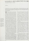 Venetian Renaissance Glass - problems of dating vetro a filigrana by Ada Polak - The CONNOISSEUR Art Magazine Num 774 Page 270 - Click to Zoom