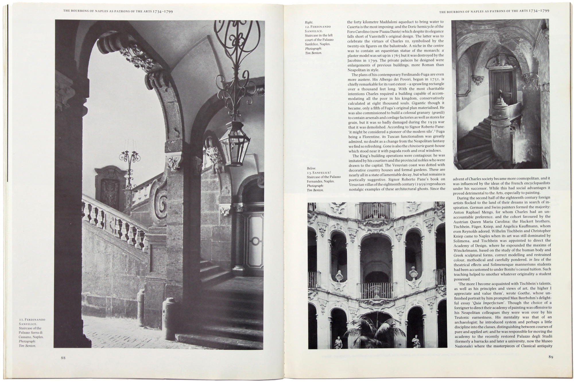 The CONNOISSEUR back issues - October 1977 - The Bourbons of Naples as patrons of the Arts by Harold Acton Pages 88,89 - Back To List of Art Magazines