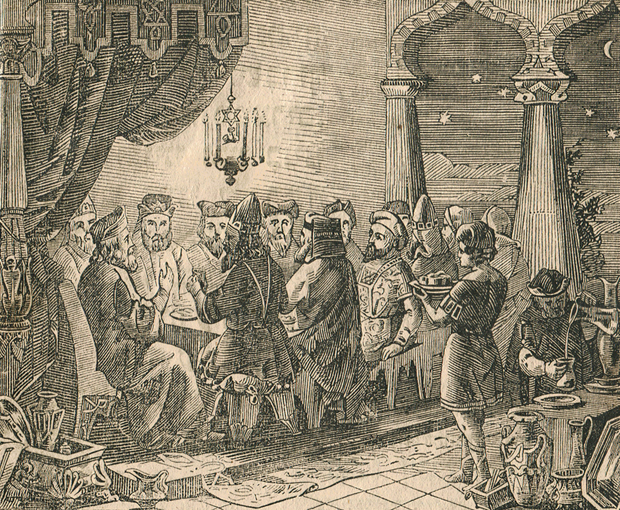 Hagadah shel Pesah - M.I. Landau - Prag - 1849 - סדר מרבה לספר והוא הגדה של פסח - מ.י. לנדאו - פראג - Back To List of Antique Judaica