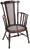 Rare Victorian Windsor Chair with Caned Seat and Back - כיסא וינדסור אנגלי עתיק