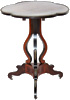 Antique Tilt-Top Tea Table with Inlaid Marquetry Tabletop