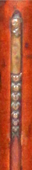 Guit brass decorative mounts on the columns of the antique French Plant Stand