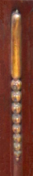 Guit brass decorative mounts on the columns of the antique French Plant Stand