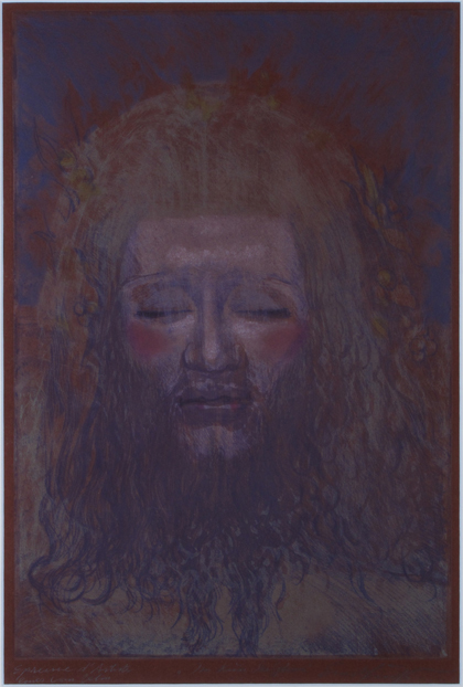 Ernst Fuchs - Im Kuss der Sphinx - ארנסט פוקס - Rare Master Color Etching - Click to Zoom