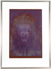 Ernst Fuchs - Im Kuss der Sphinx - ארנסט פוקס - נשיקת הספינקס - Rare Master Color Etching - Frame