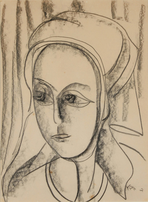 David Hendler - דוד הנדלר - דיוקן אביבה אורי - A Portrait of Aviva Uri - Click to Zoom