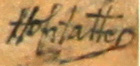 Osias Hofstatter - Artist Signature - אוזיאש הופשטטר - רישום דיות - הבה נהיה שמחים