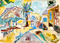 Mordechai Levanon - Aquarelle Painting - View of Safed - מרדכי לבנון - צבעי מים אקווארל - נוף צפת
