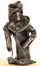 Shulamit Ben Shalom - שולמית בן שלום - פסל ברונזה - המלך - Lost Wax Bronze Sculpture: The King - Click for Detailed Info