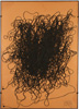 Buky Schwartz - Assemblage Drawing - Cotton Thread - Line from C to D - 1971 - בוקי שוורץ - אסמבלאז - Back to list of paintings