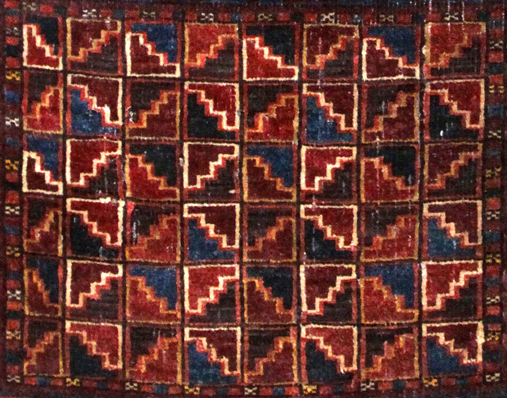 Antique Baluch Khorjin - שטיח בלוצי עתיק - שקי אוכף - Back to list of Oriental Rugs and Carpets