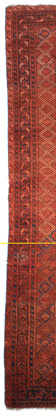 Antique Afghan Carpet - Ersari of Northern Afghanistan - A mild change in the color palette of the borders - Click to Zoom