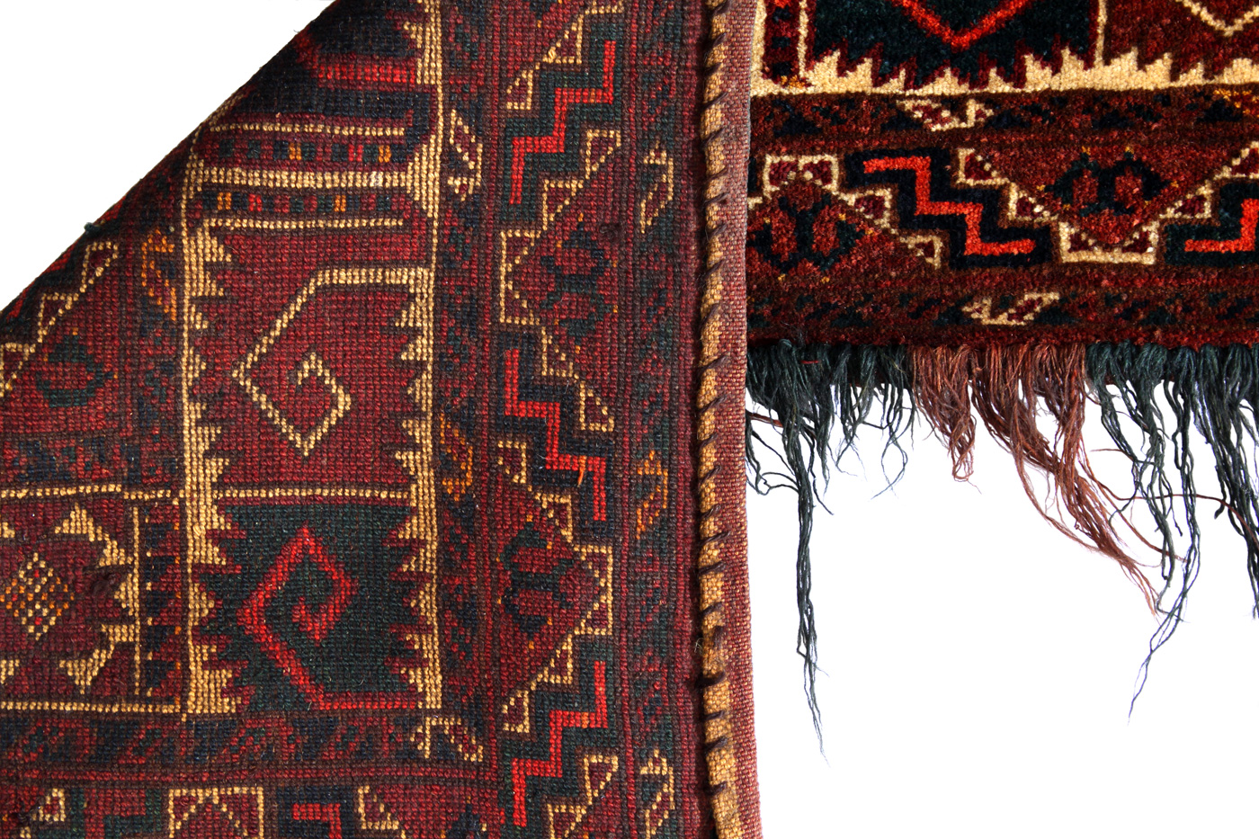 A knotted and piled antique Kapunuk with uncommonly design and good quality soft and silky wool - Back To Antique Turkoman Rugs